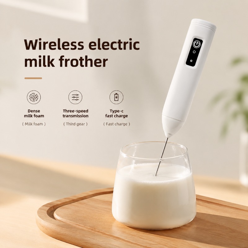 Electric Milk Frother Handheld - Pengocok Susu Elektrik + Pengocok Telur