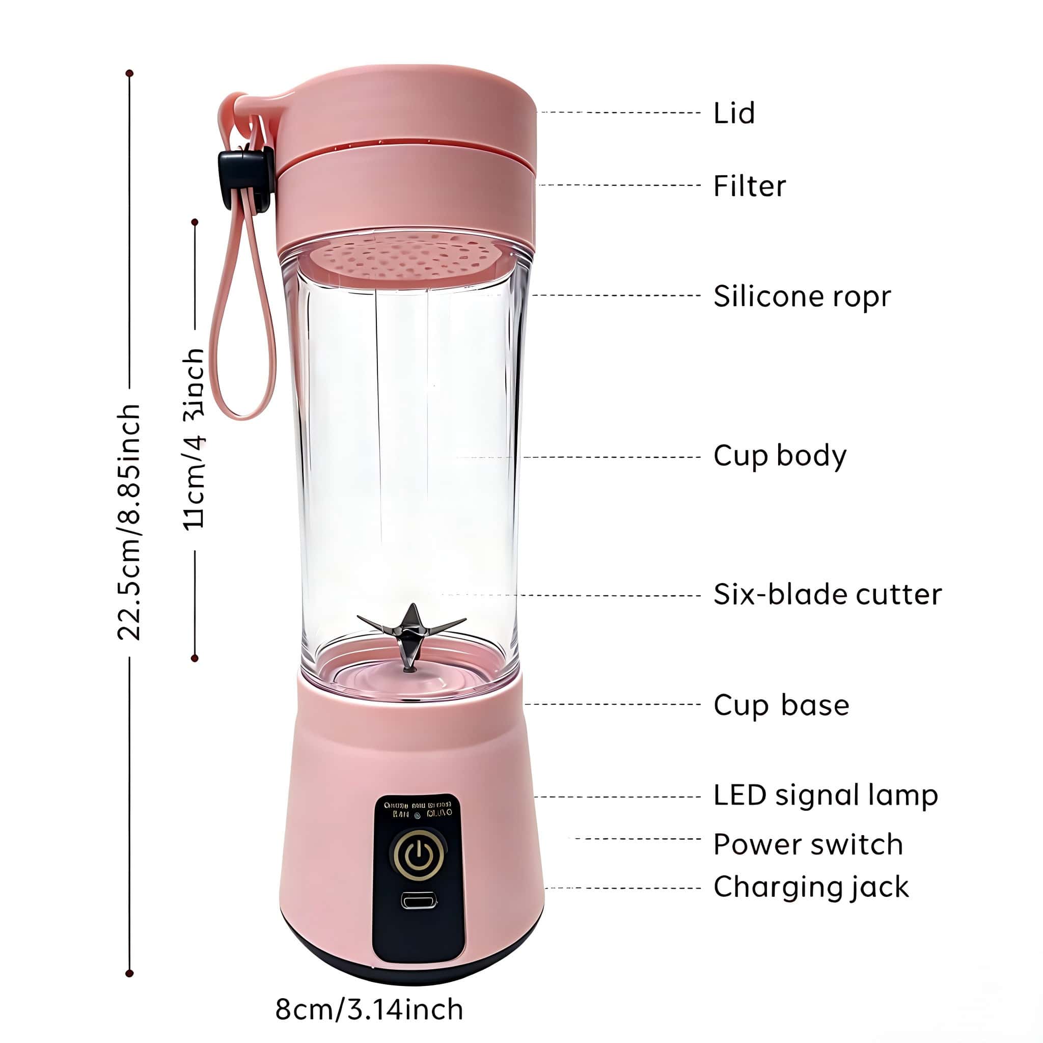 1. Blender Mini Portabel untuk - Portable Blender Usb Rechargeable ulasan dan harga