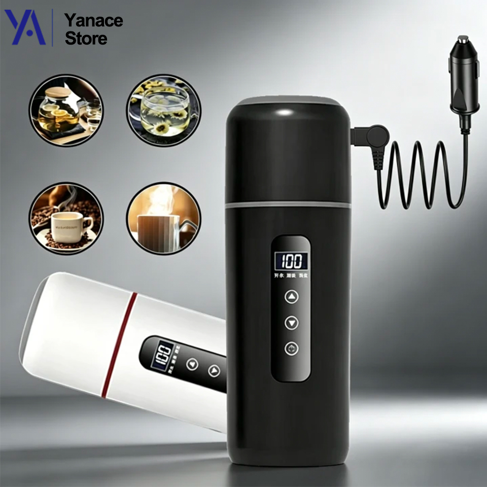 Cangkir Pemanas Mobil 12V 24V  - Electric Kettle Temperature Control ulasan dan harga