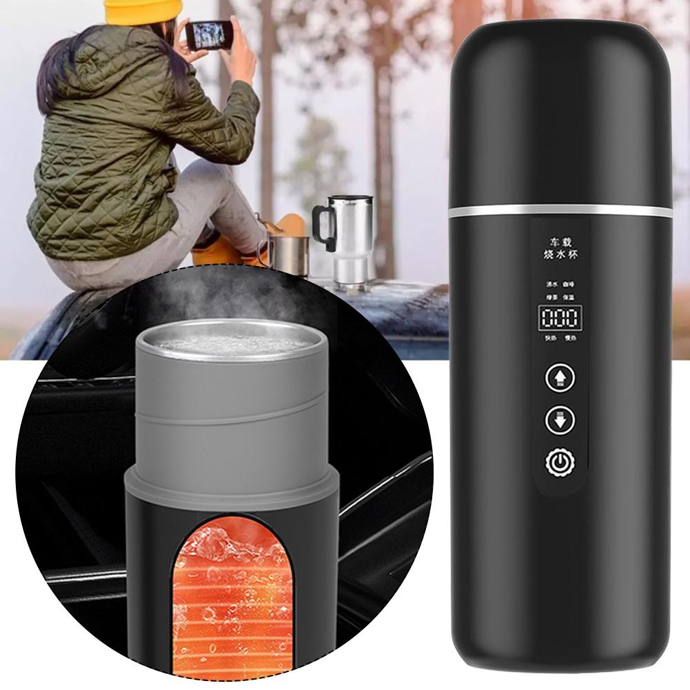 Cangkir Pemanas Mobil 12V 24V  - Electric Kettle Temperature Control ulasan dan harga